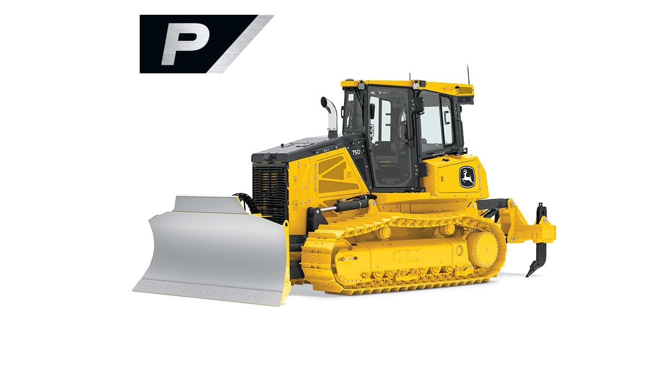 750 P-Tier Dozer on white background | 4re Equipment | ID: 750PFT4