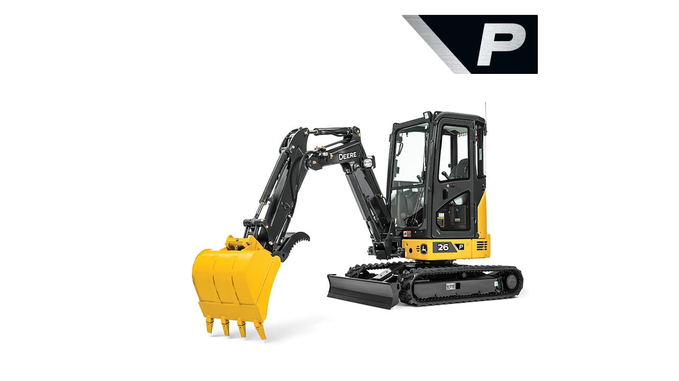 Studio image of a 26 P-Tier Excavator | 4re Equipment | ID: 26PEXFT4