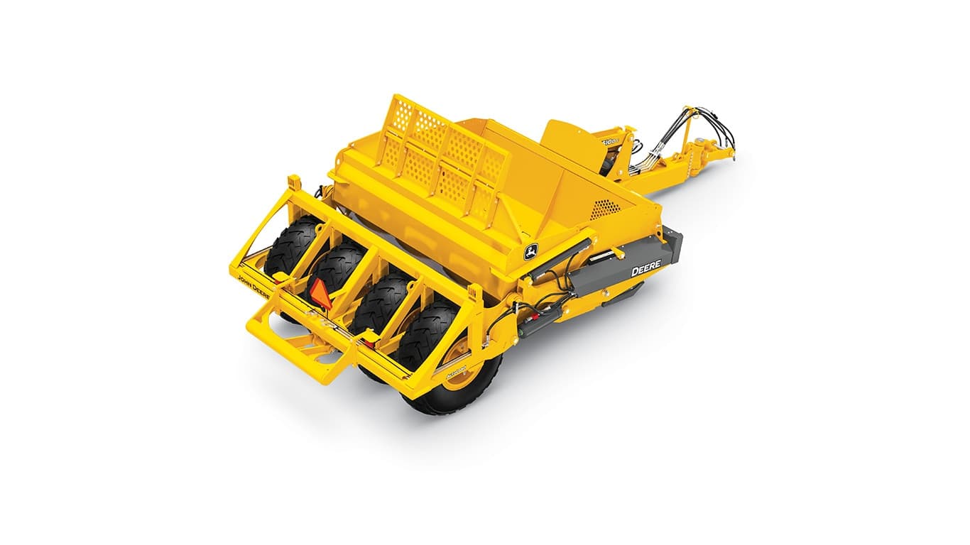 1510DC scraper system on white background | 4re Equipment | ID: 1510dt8