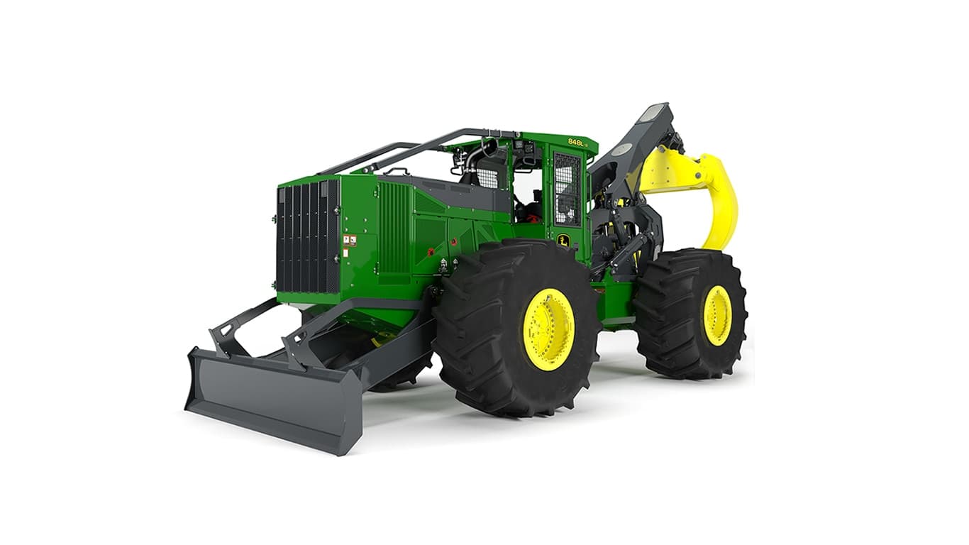 848L-II Skidder model on white background | 4re Equipment | ID: 1140dw