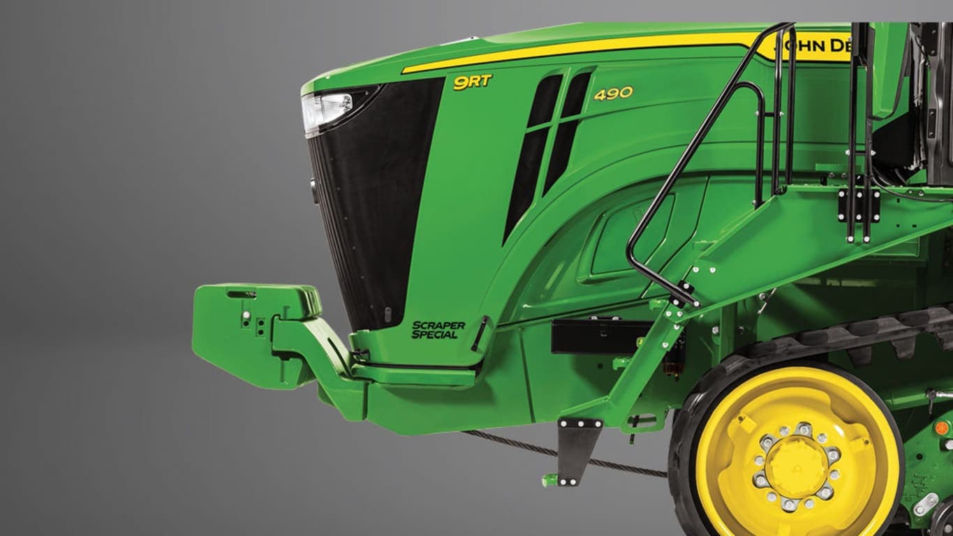 Side view image of front of a 9RT 490 Scraper Special Tractor | 4re Equipment | ID: 4909urw